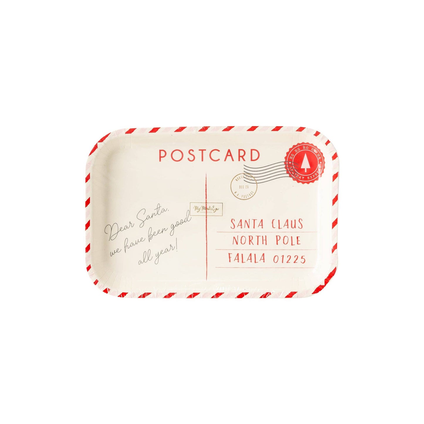 BEC942 - Believe Postcard Shaped Plate