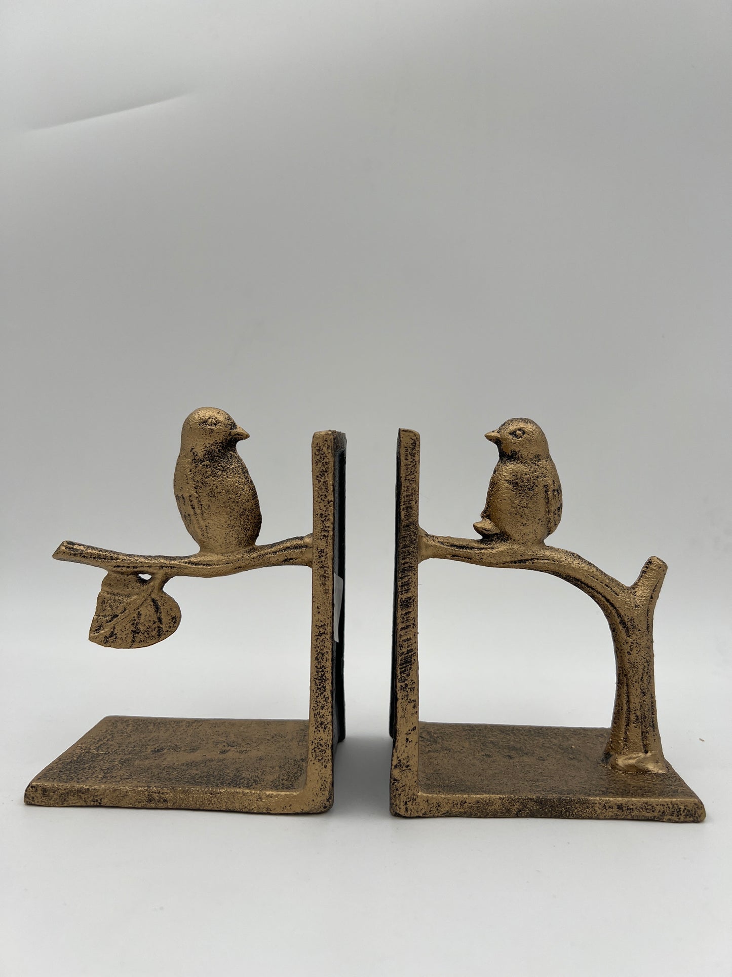 Gold Bird on branch Bookends (2pc)