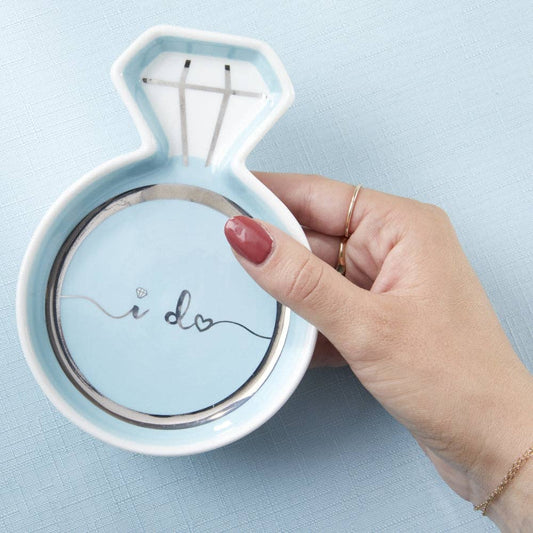 Blue Diamond Ring Trinket Dish