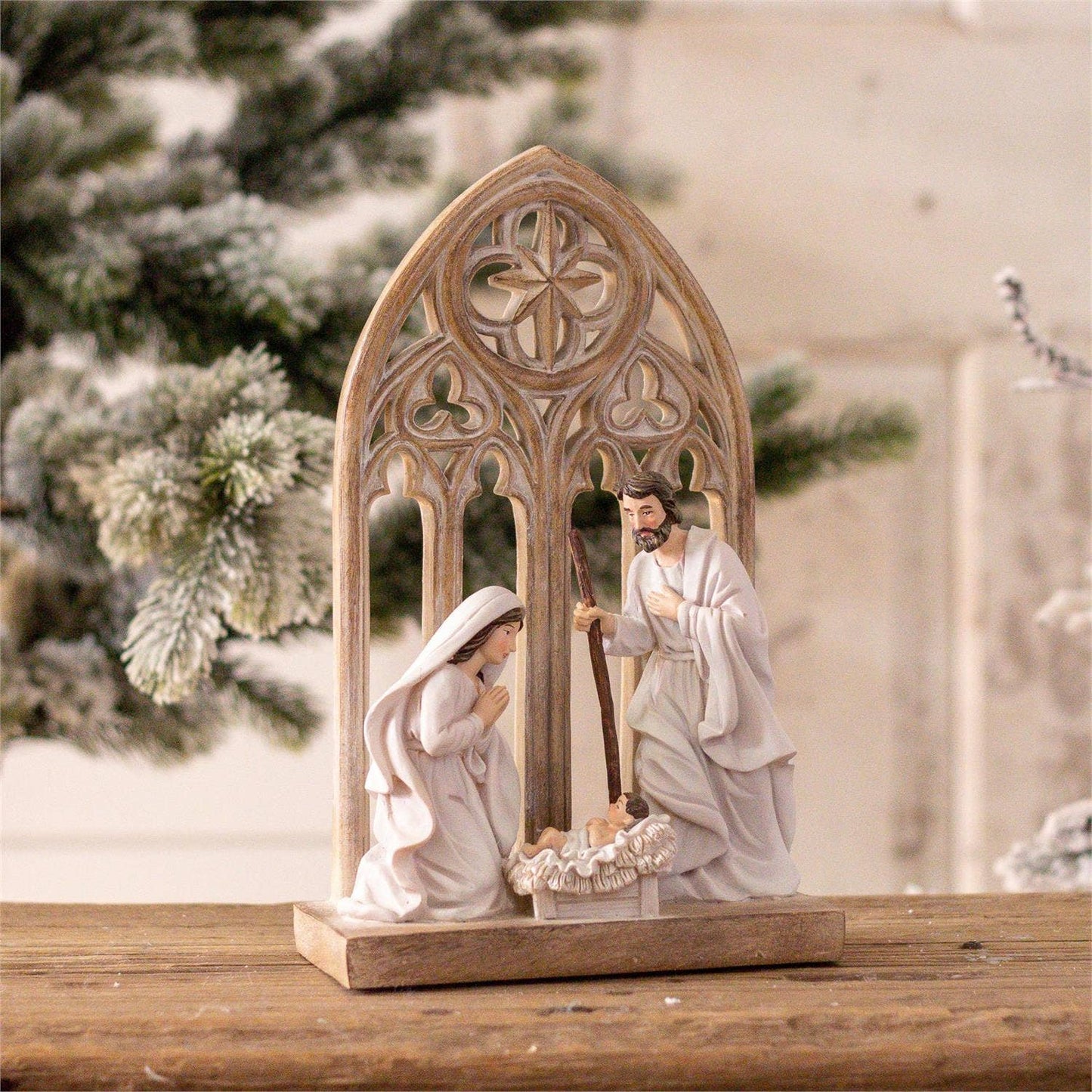 Natividad arqueada de sobremesa
