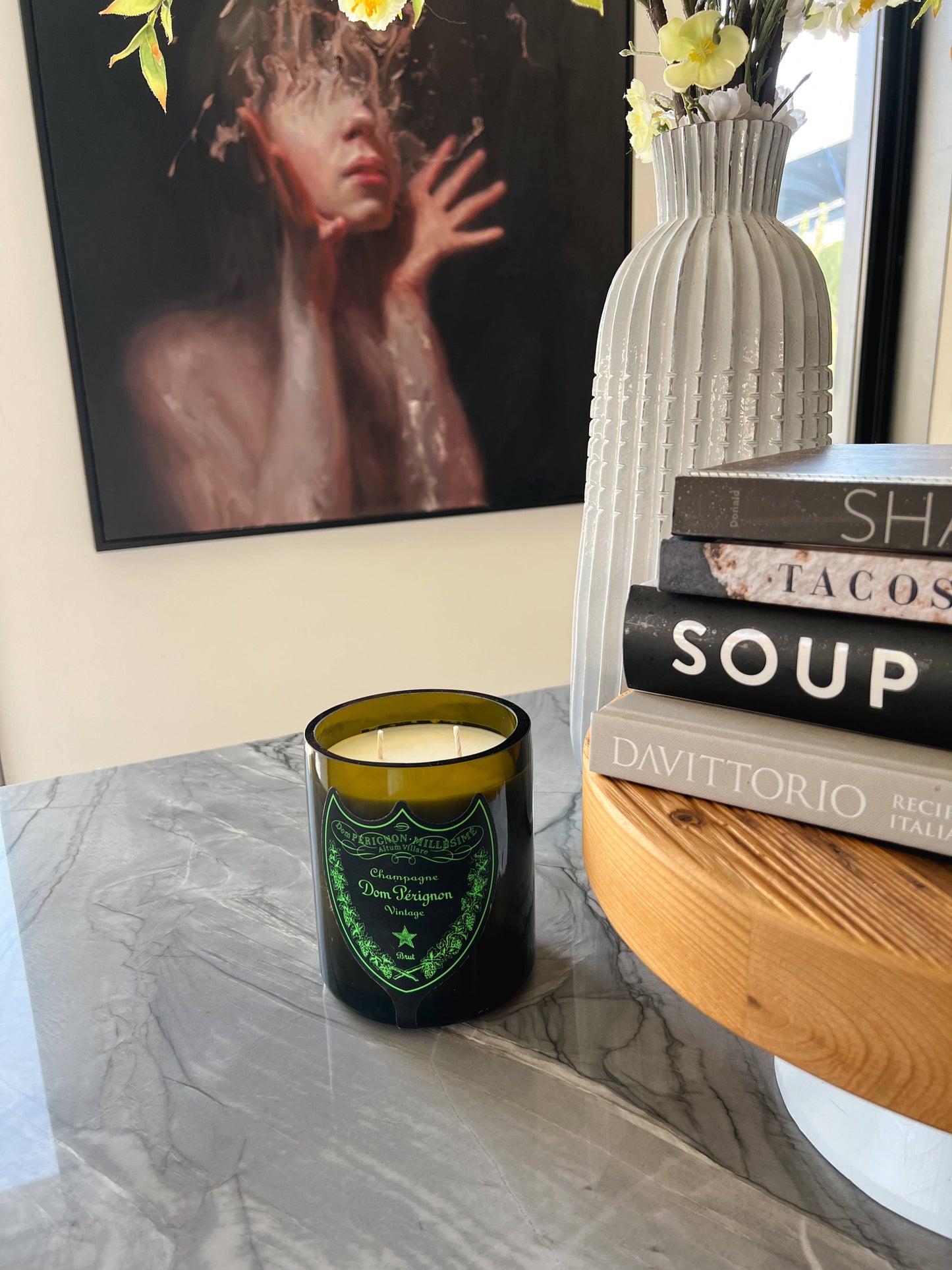 Recycled Dom Luminous Candle