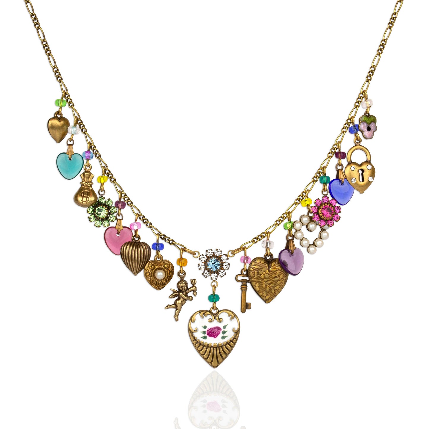 Enchanting Heart Charm Necklace