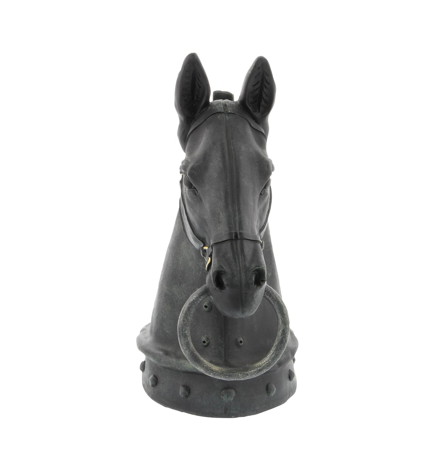 Traditional Black Polystone Sculpture