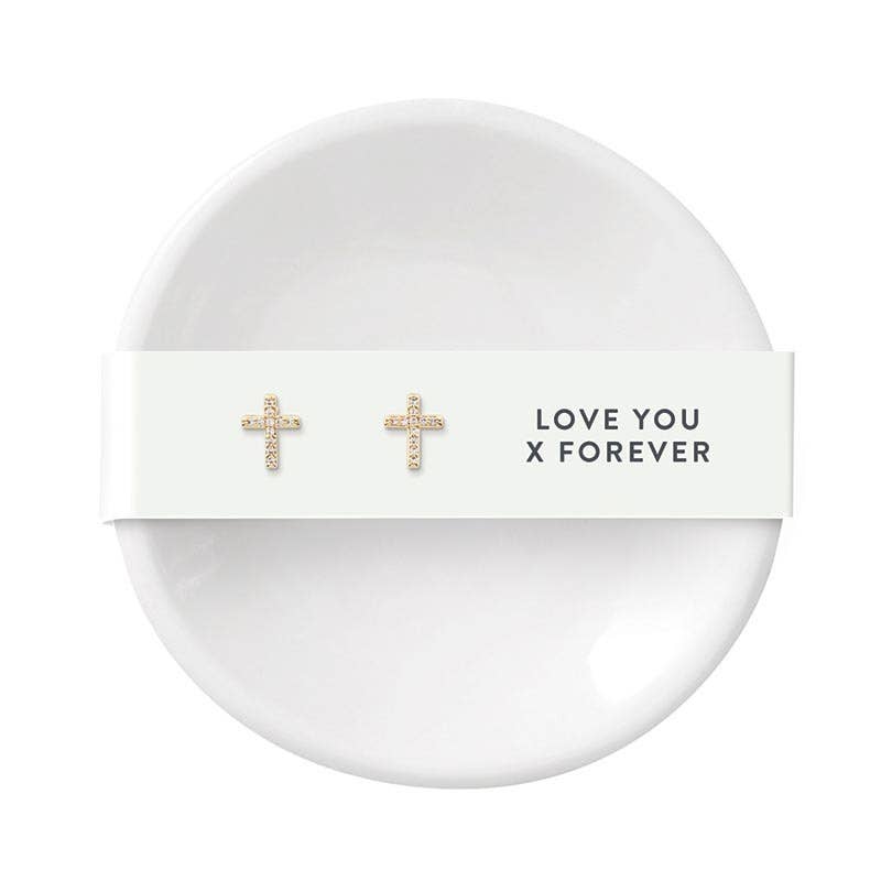 Ring Dish & Earrings Love Forever