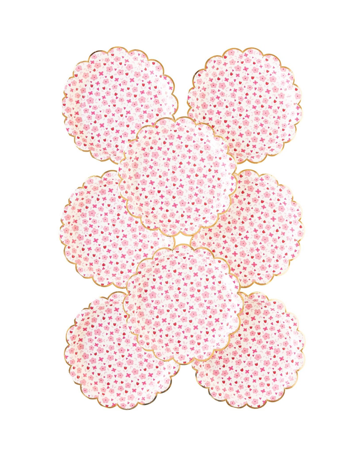 Flower Fields Paper Plate