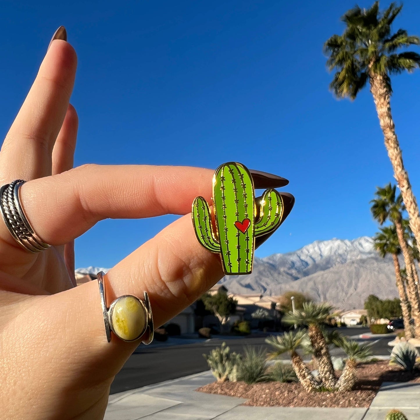 Cactus Saguaro Enamel Pin