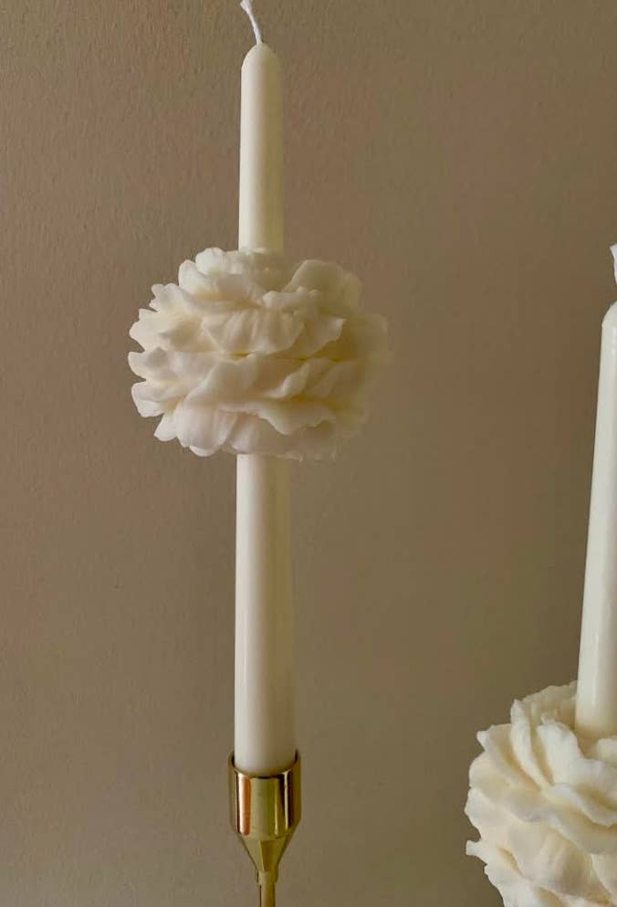 Peony Candle Flower For Candlestick / Set