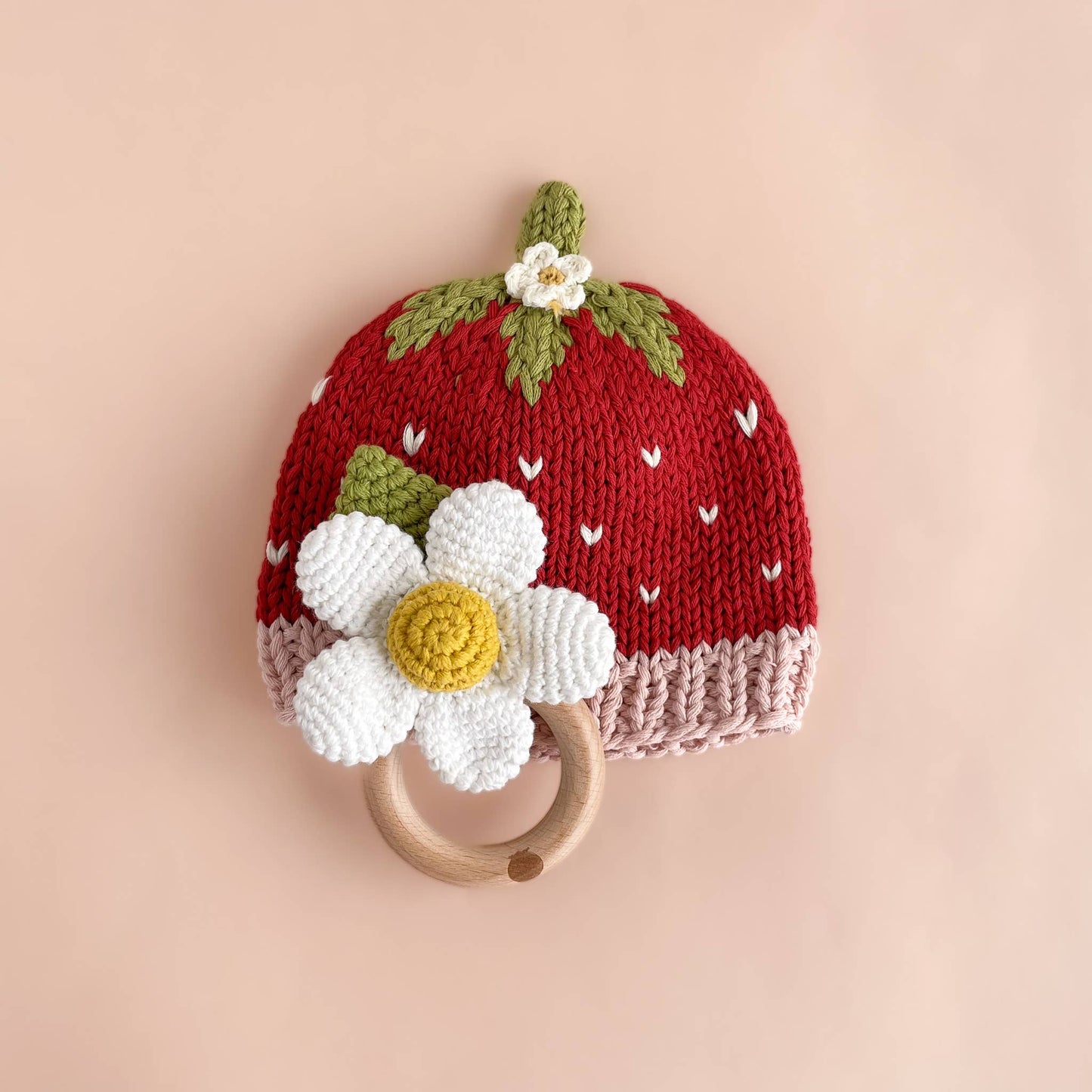 Cotton Addie Strawberry beanie Baby Hat Spring Summer Gift