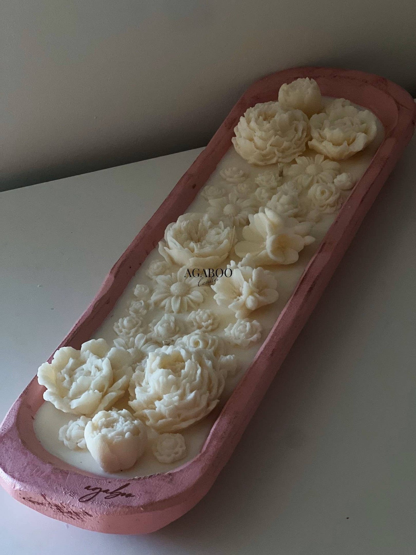 HUGE Flower Candle 28 oz -Dough Bowl Candle 19½" X 5½" X 2"