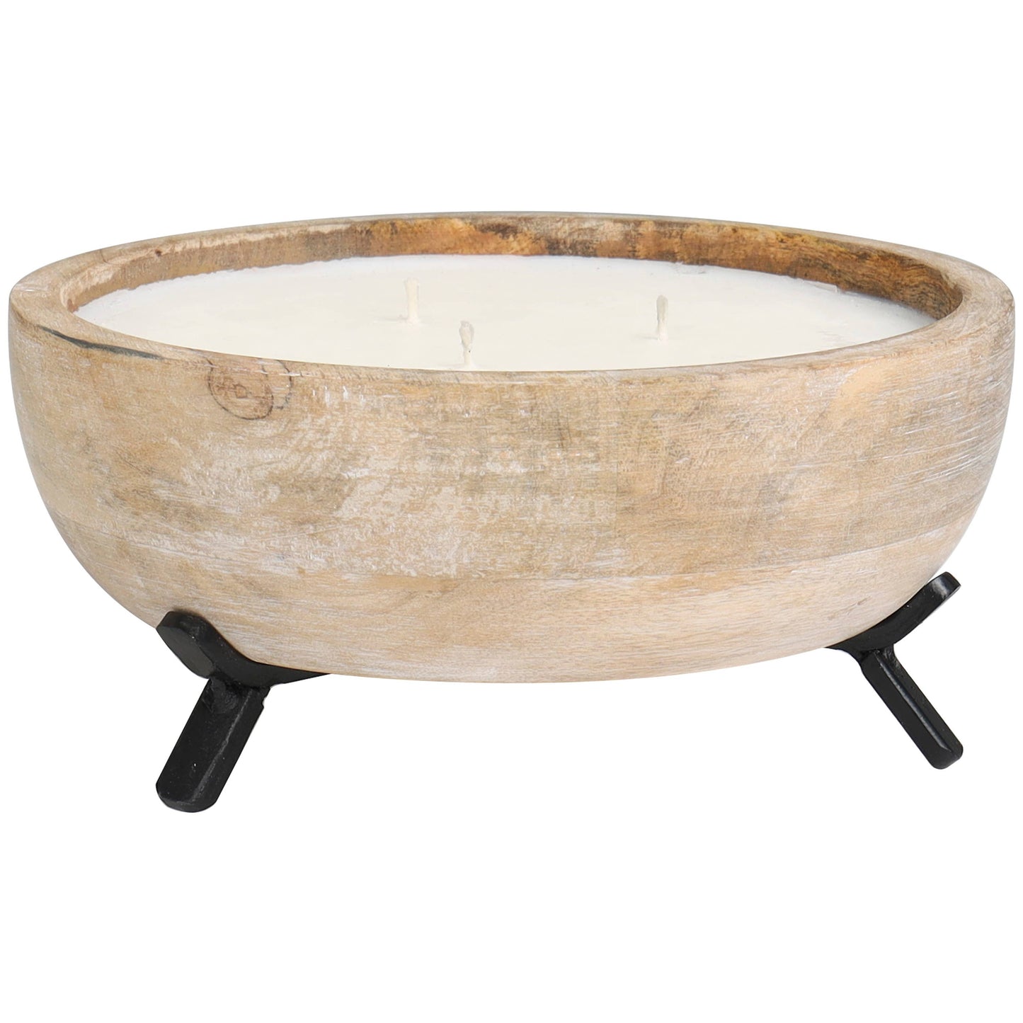 Modern Light Brown Mango Wood Candle