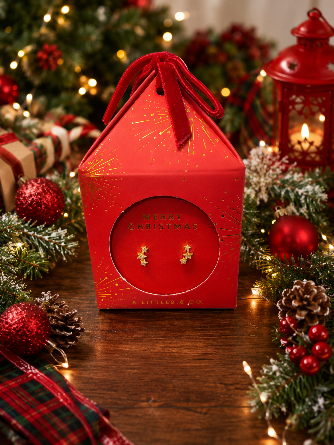 Earring Bauble - Merry Christmas