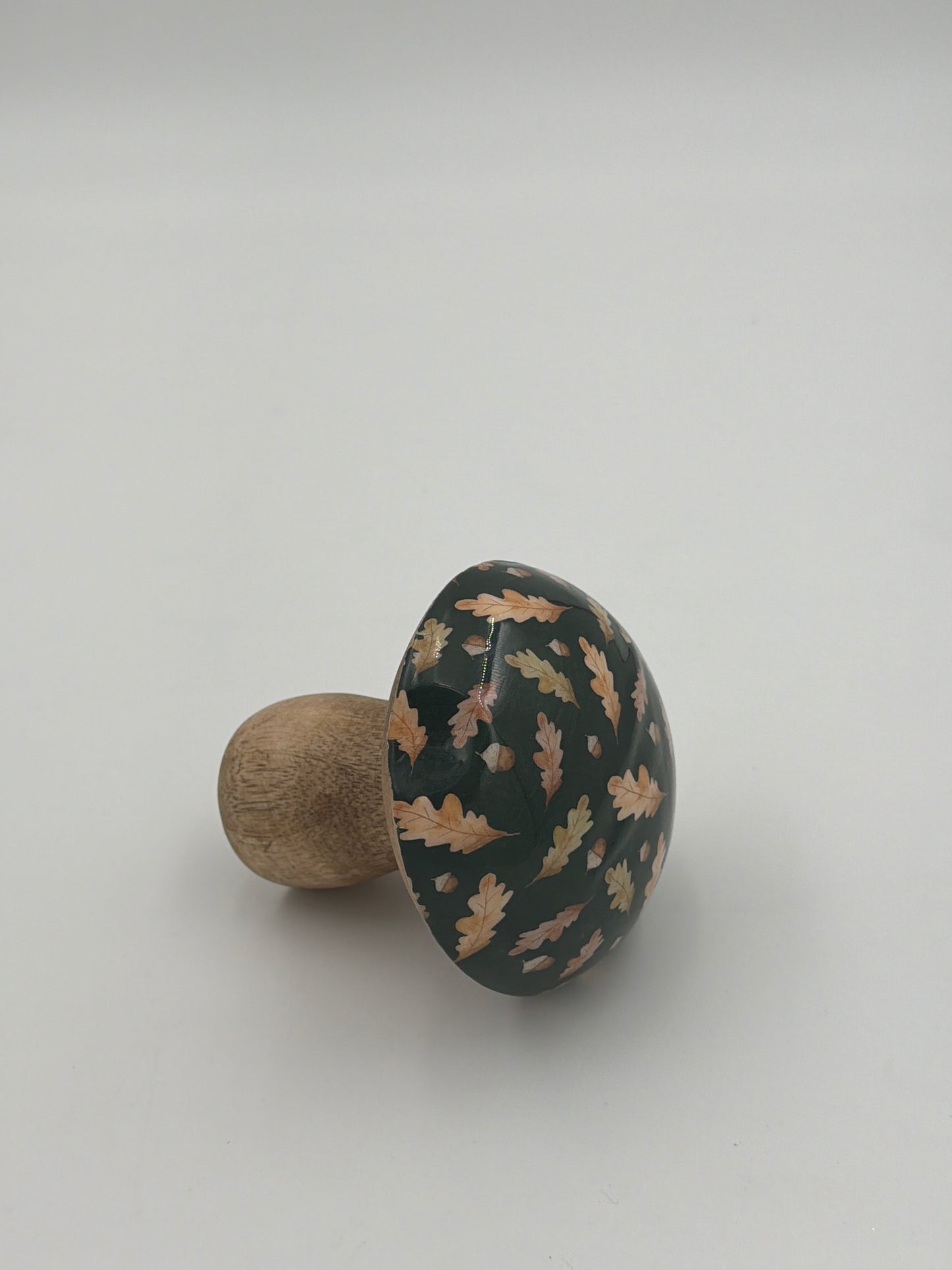 Decoración de setas de madera con estampado otoñal (colores surtidos)