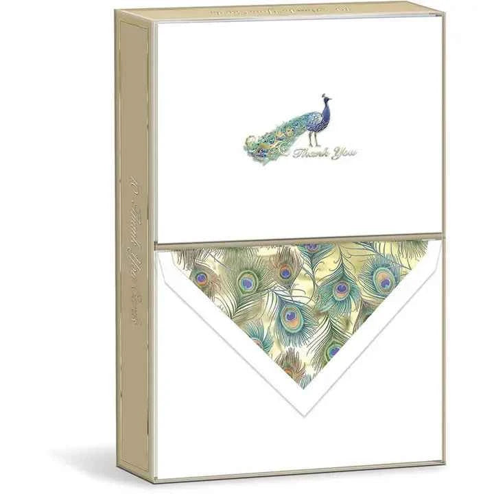 Boxed Note Cards - Peacock