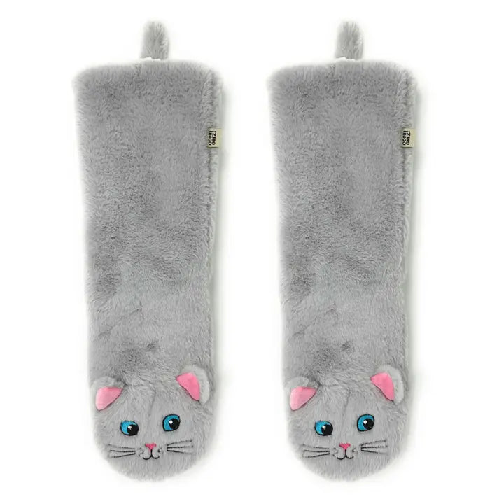 Here Kitty Kitty Plush Cat Slipper Socks