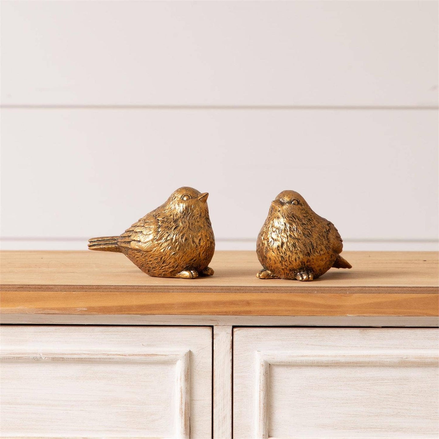 Golden Birds Figurines Set of 2
