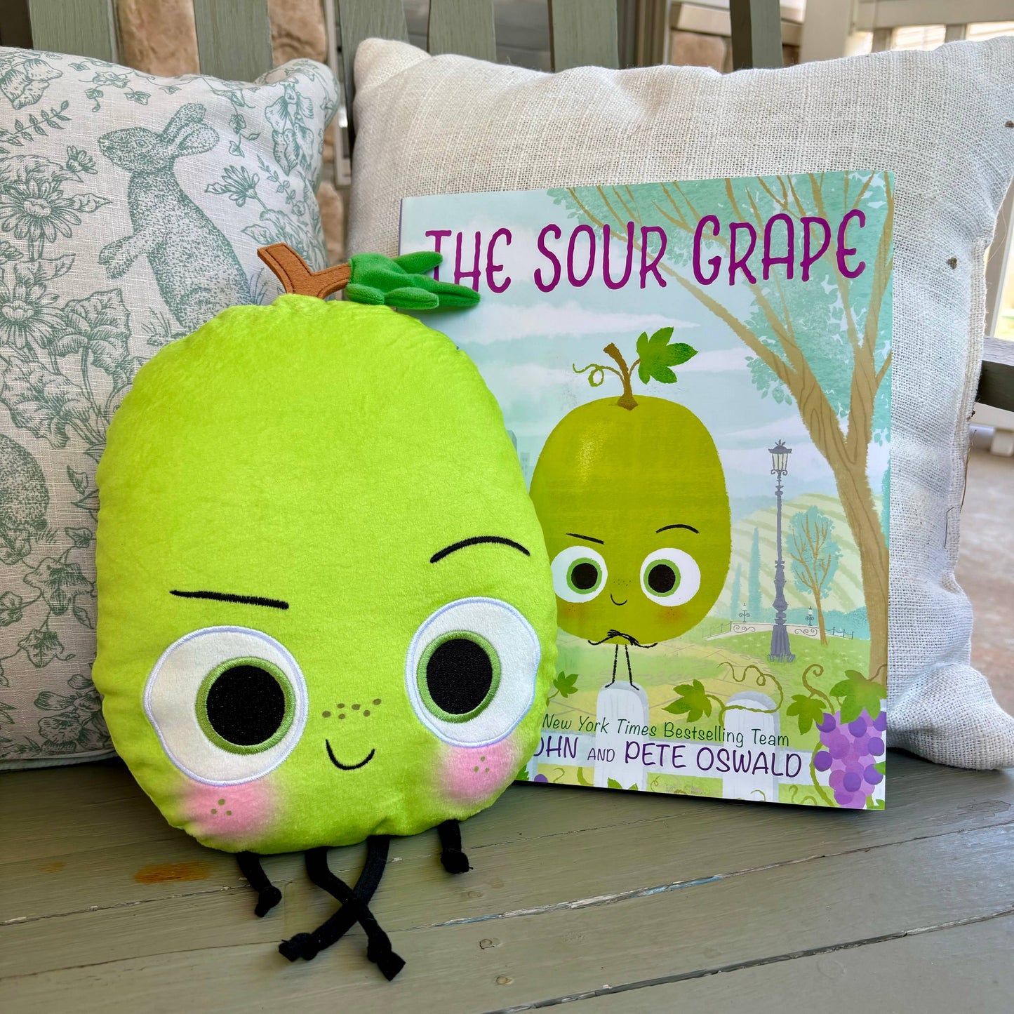 The Sour Grape Plush and hardcover book SOLD SEPARATELY