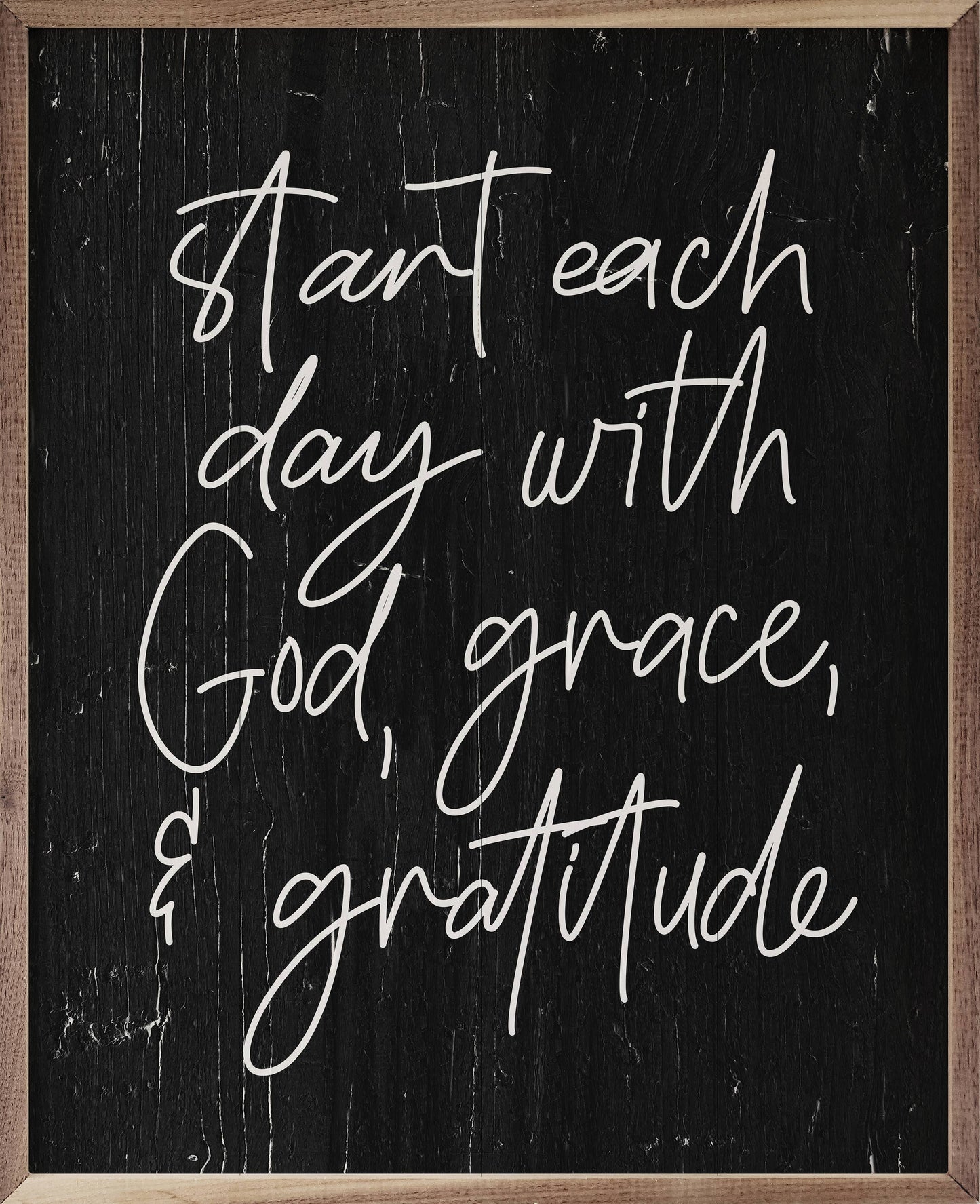 Start Each Day Black