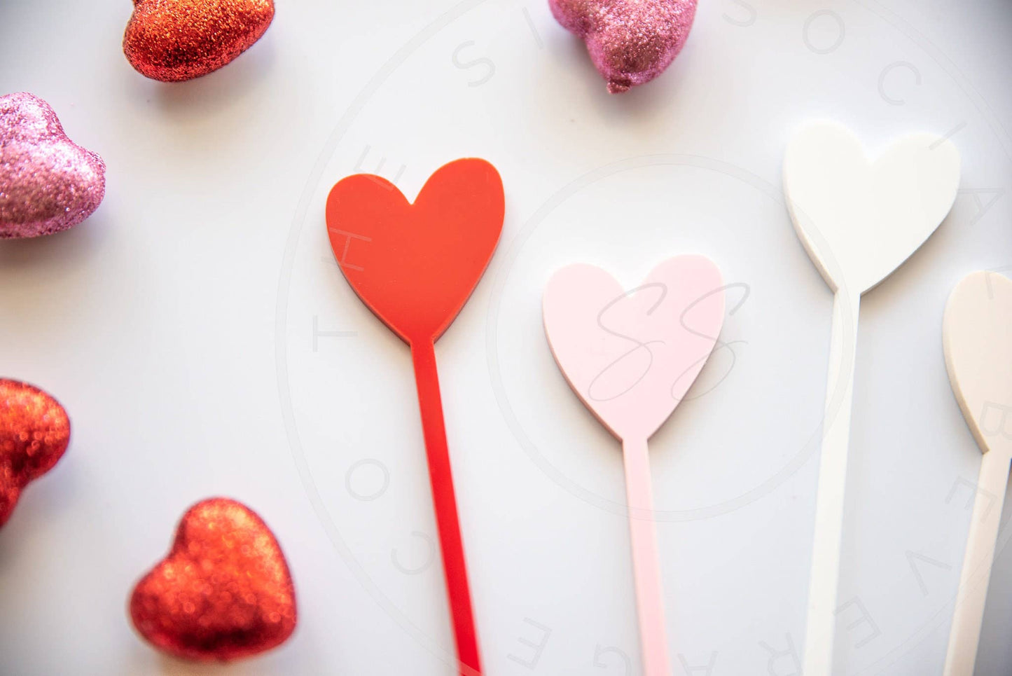 Valentine's Day Heart Drink Stirrers