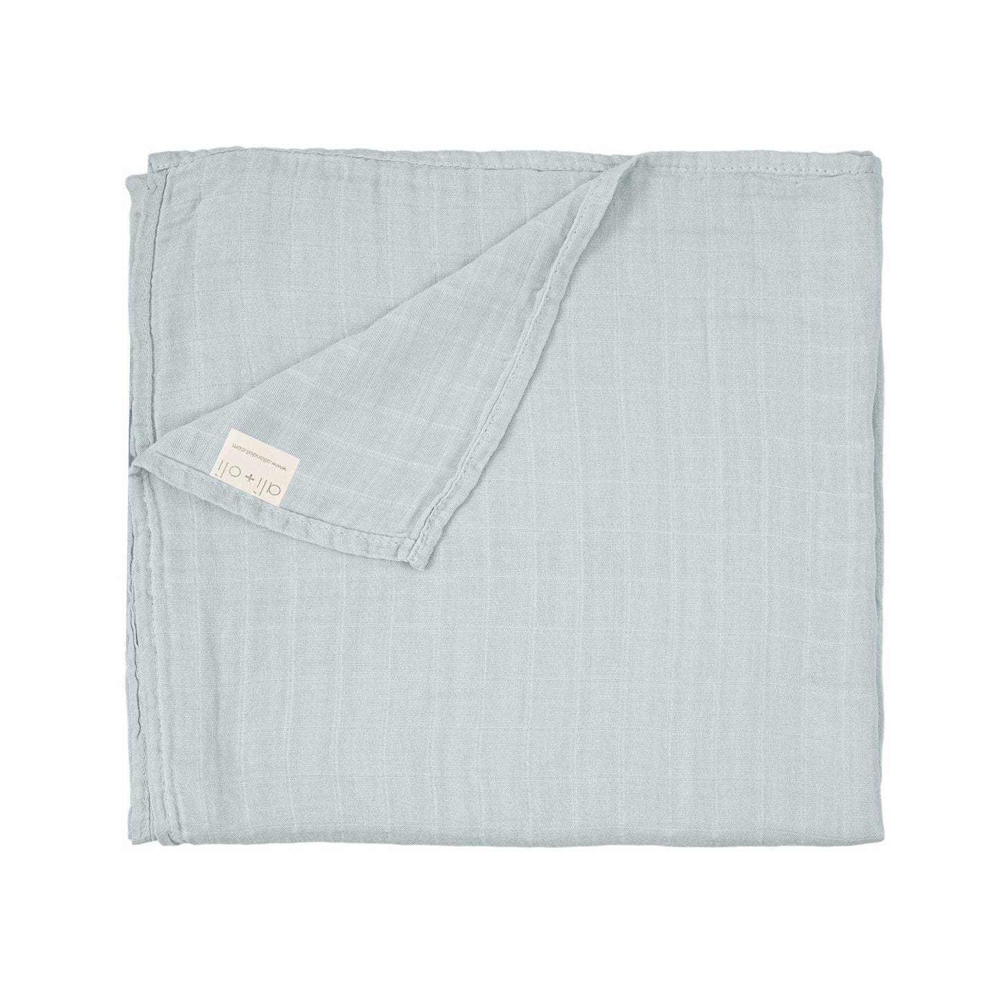 Bamboo Muslin Swaddle Blanket Misty Sky
