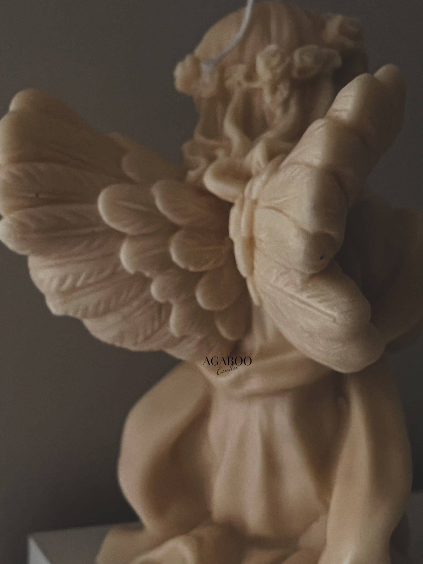 Huge Angel Candle 7.5x5in - Angels