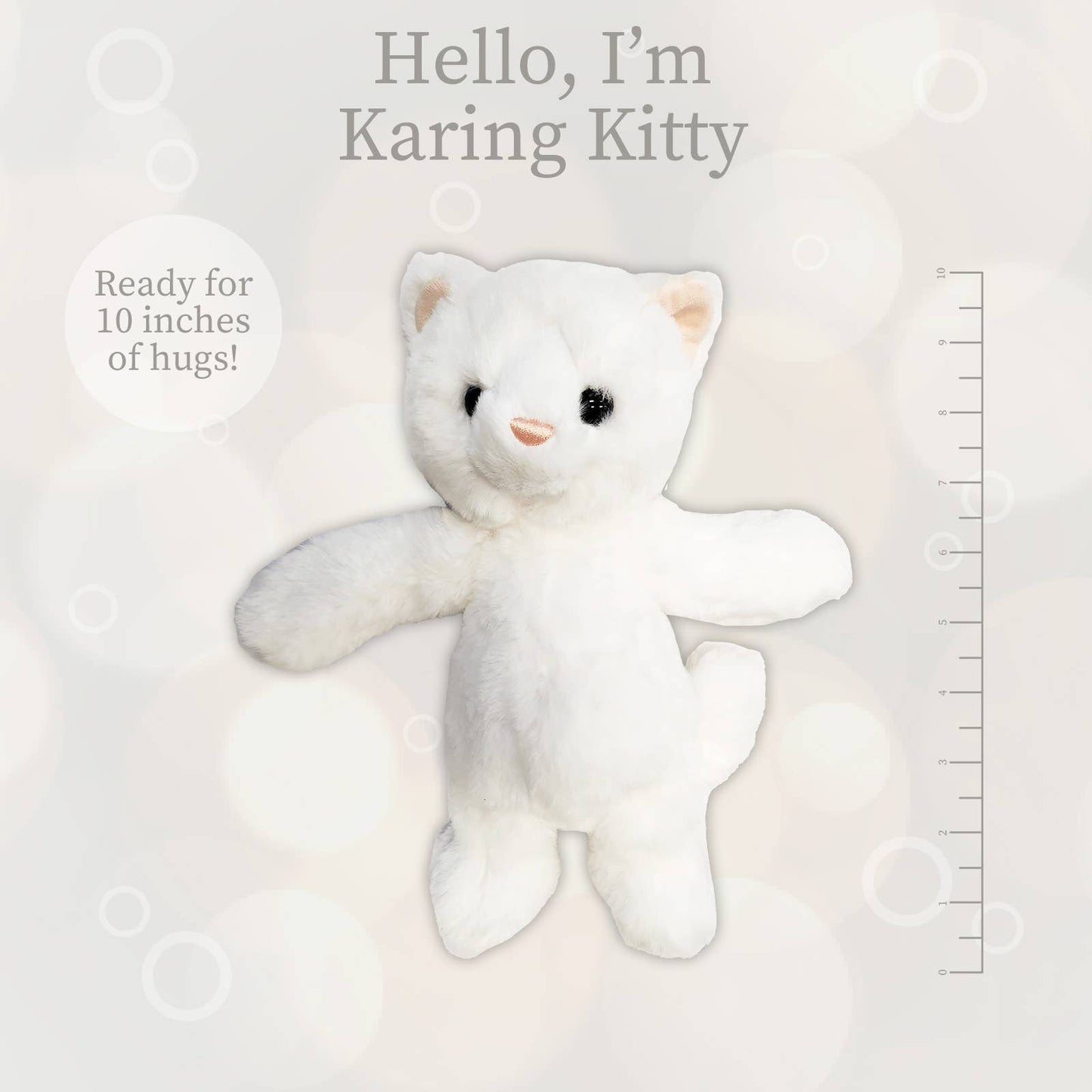 10 in - White Kitten