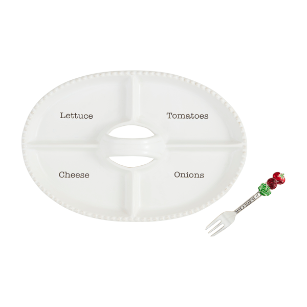 Sectioned Condiment Holder Platter