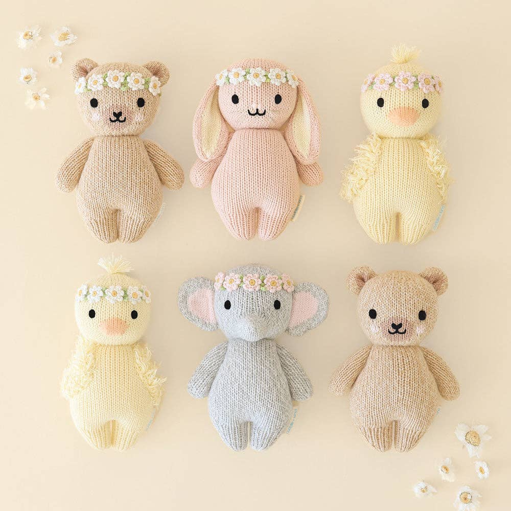 Baby bunny (rose/ivory floral)