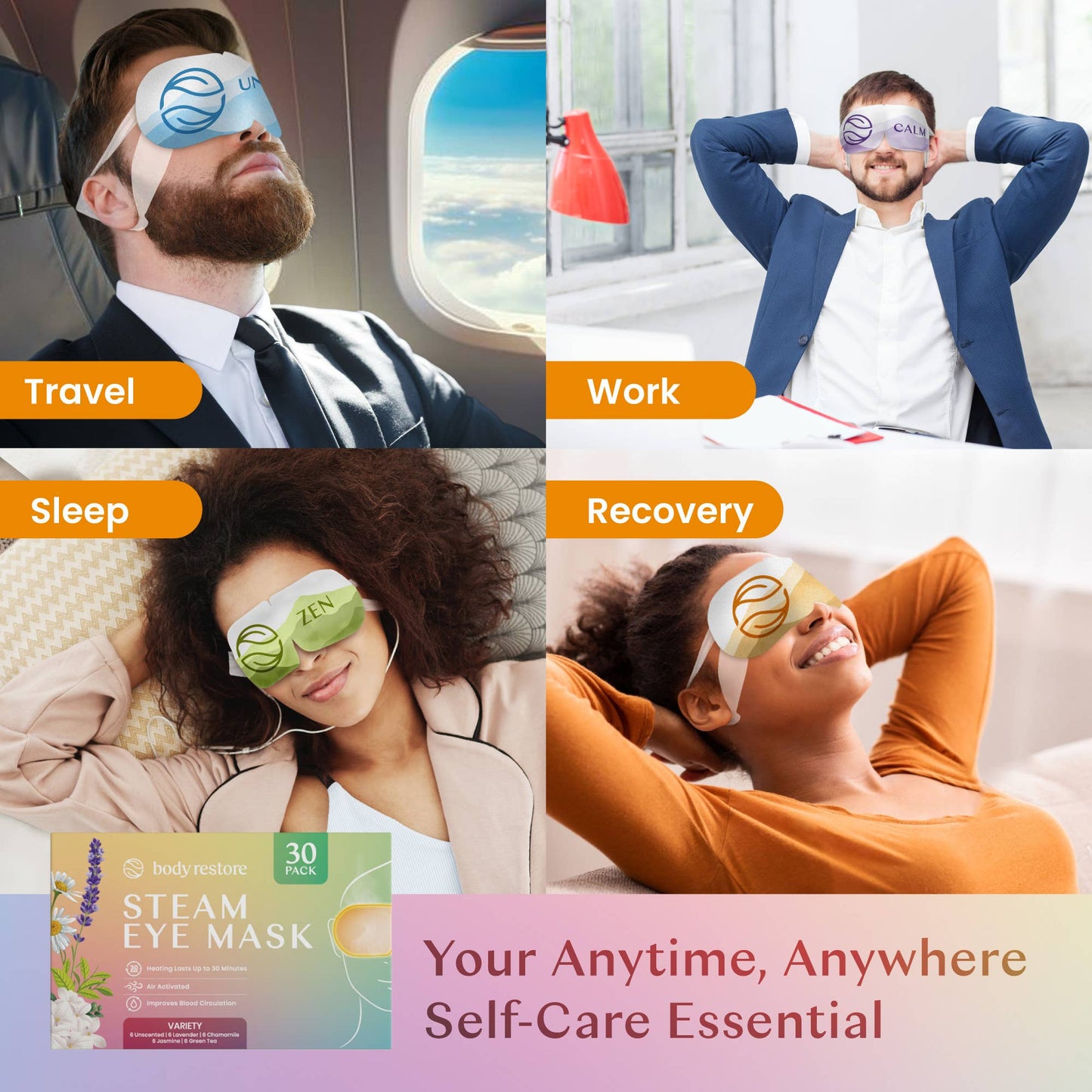 body restore - Variety Steam Eye Mask (Assorted, sold separately)