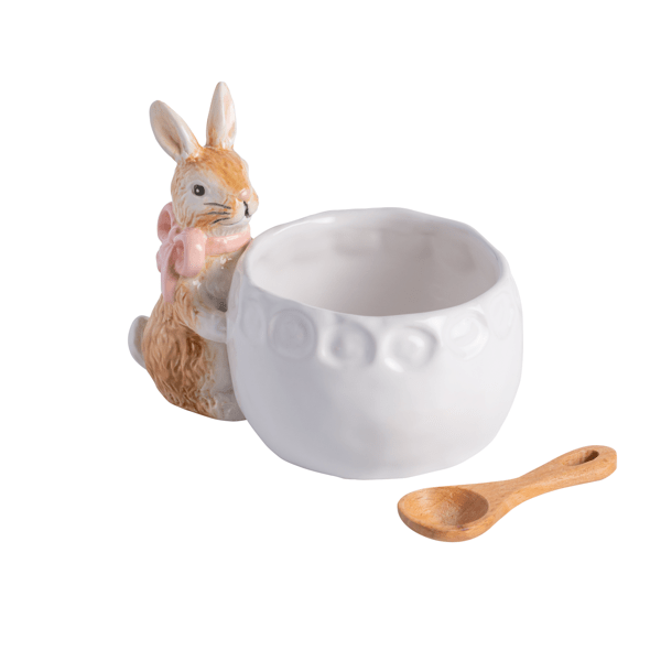 Pink Bow Bunny Candy Dish