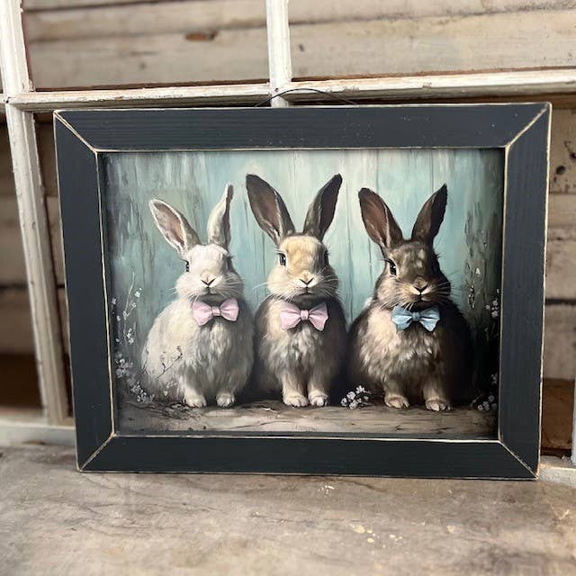 THREE BOW BUNNIES