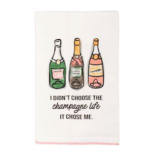 Champagne Life Bar Trim Towel