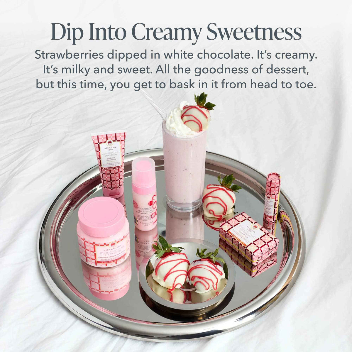 White Chocolate Strawberry Hand Cream 2 Oz