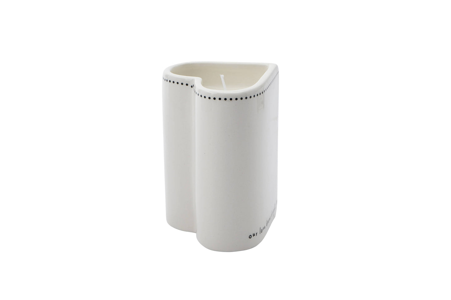 Send With Love Heart Shaped Vanilla Candle In Gift Box