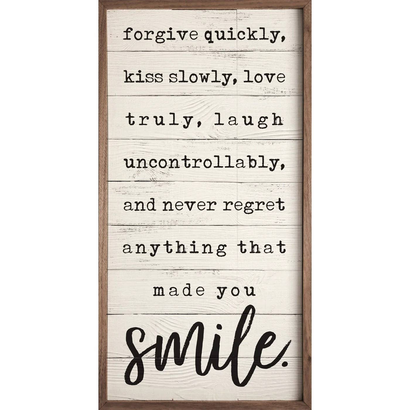 Never Regret Anything Whitewash