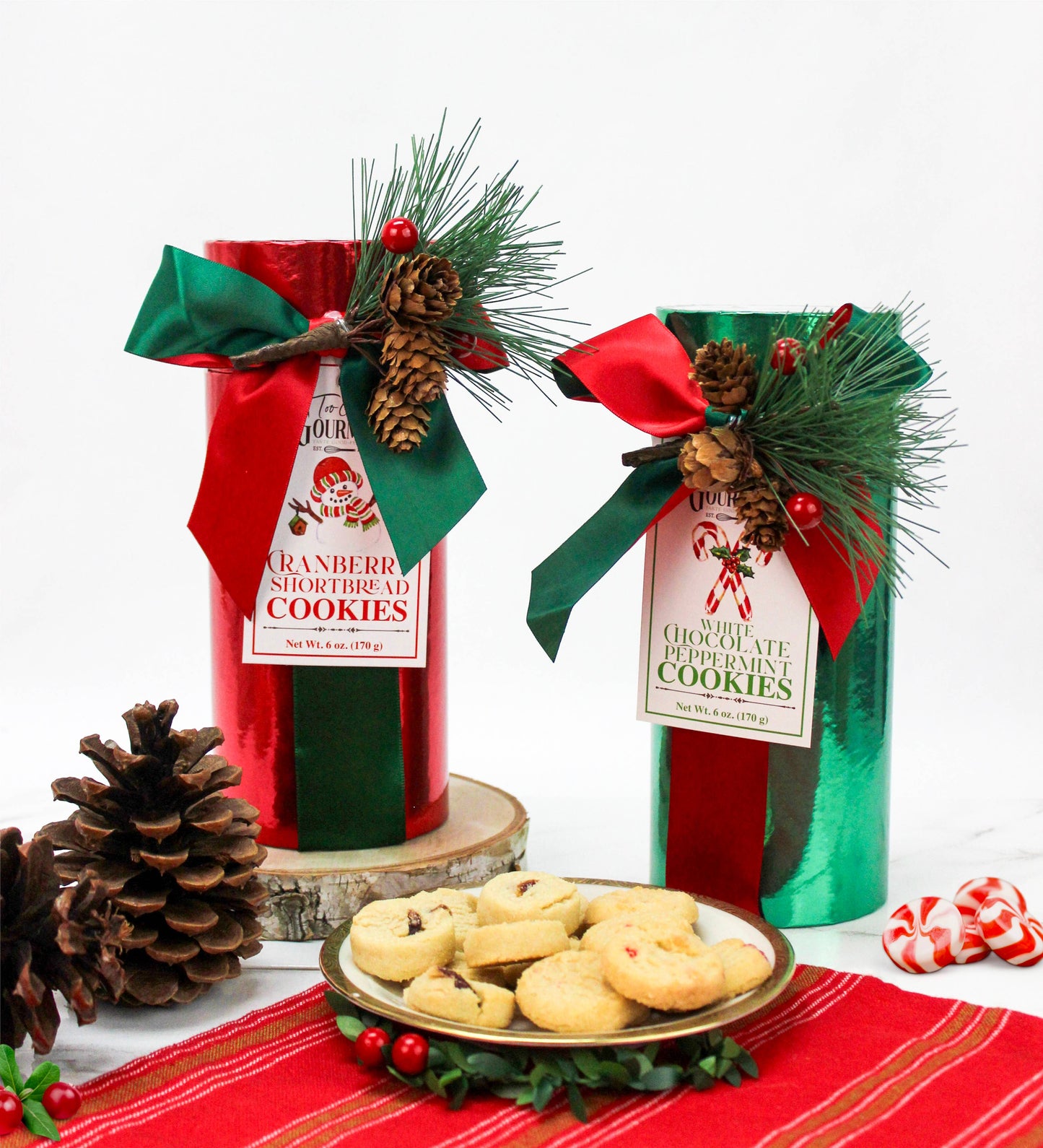 Christmas White Chocolate & Cranberry Shortbread Cookies