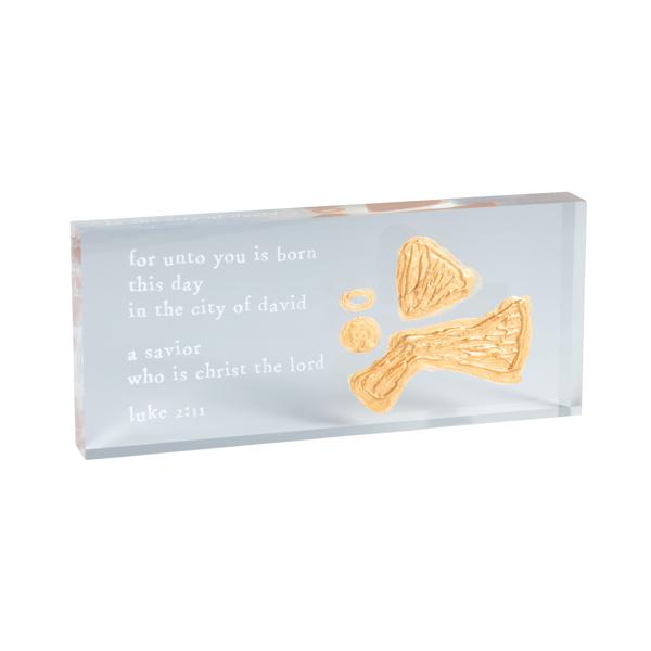 Luke 2:11 Angel Scripture Plaque