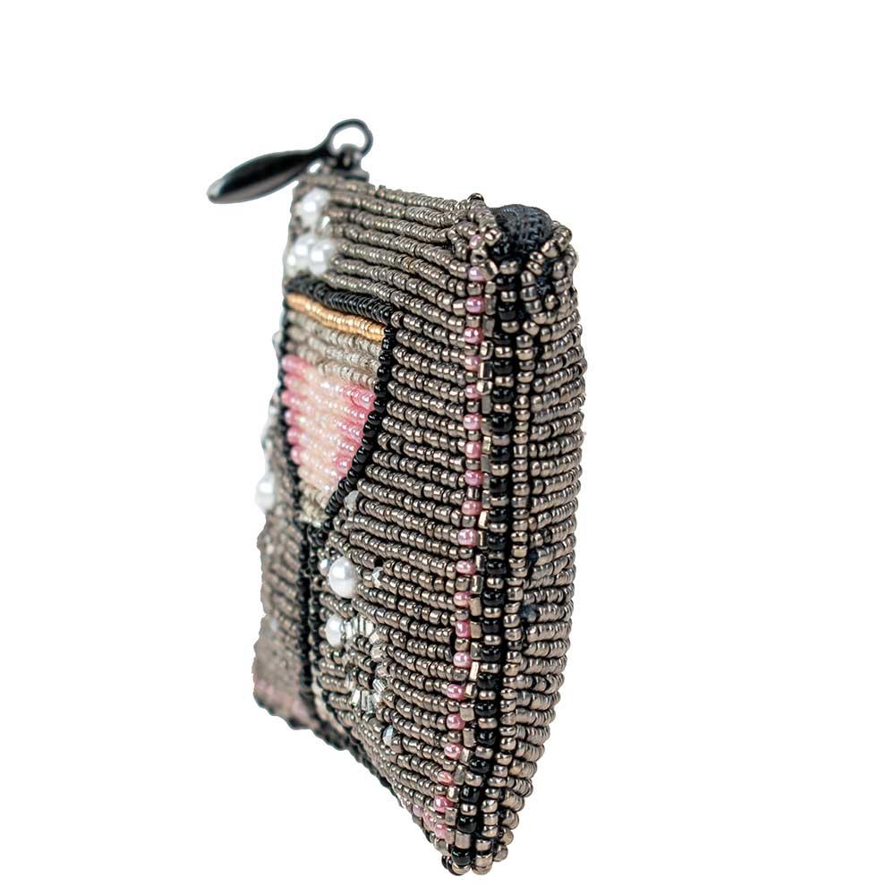 Pink Champagne Coin/Key Fob Purse