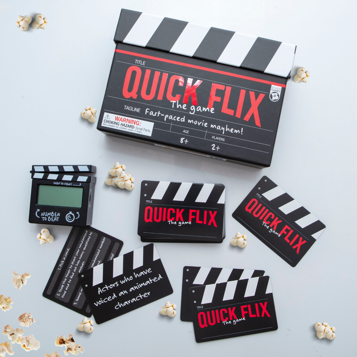 Quick Flix - Movie Trivia Party Game for Families & Adults