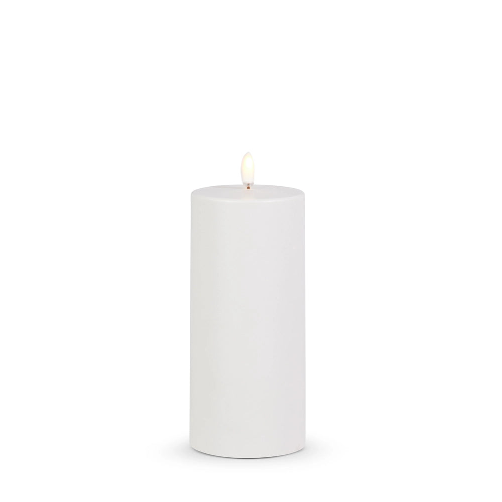 3" X 5" Outdoor White Pillar Candle