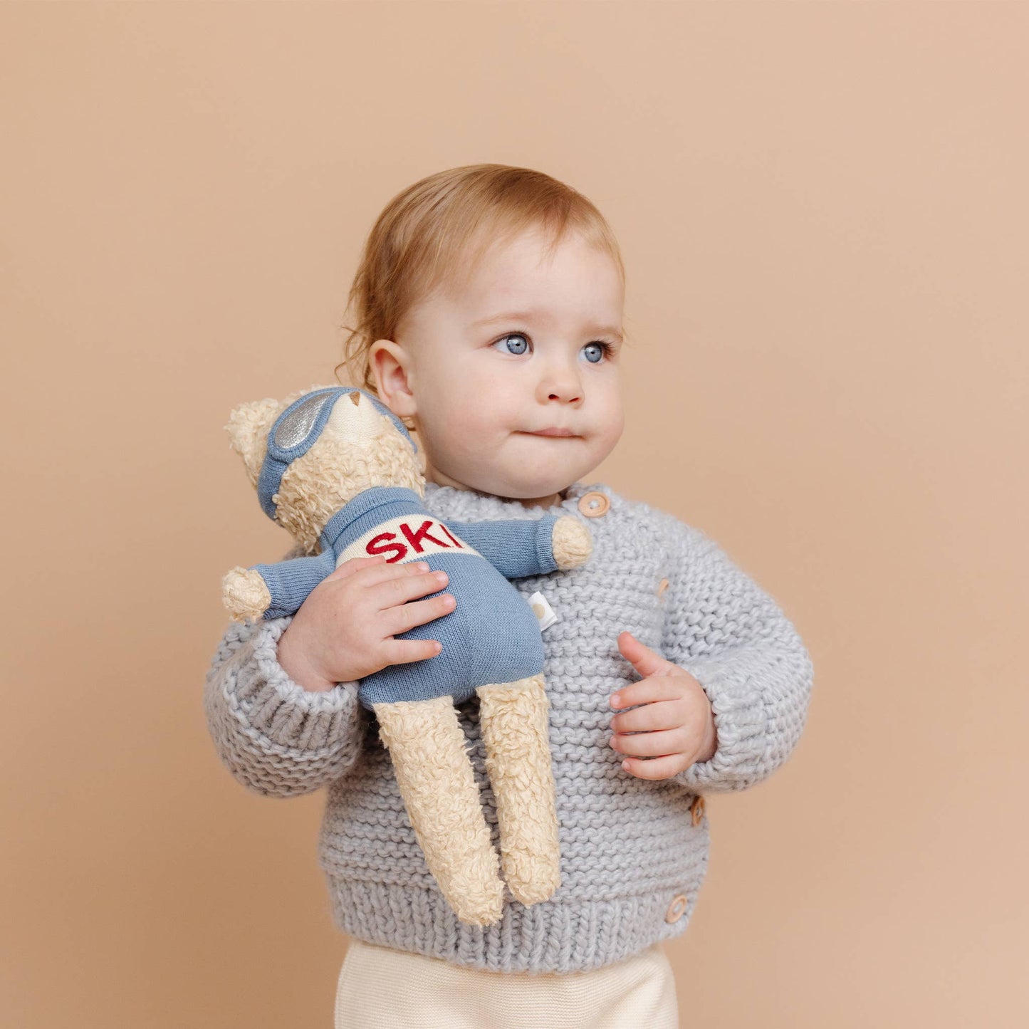 Benjamin Bear Ski Plushie | Baby Kids Toy Animal Fall Winter