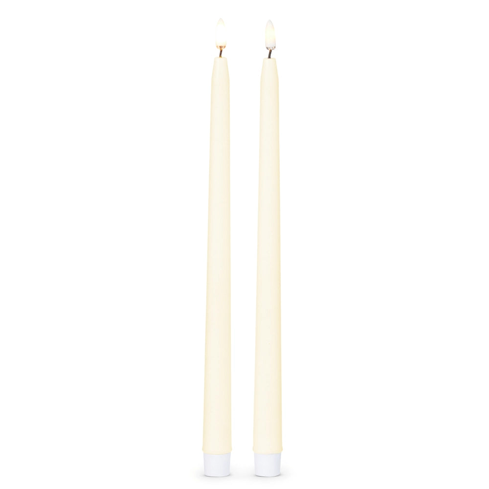 12.5" Ivory Taper Candles set of two
