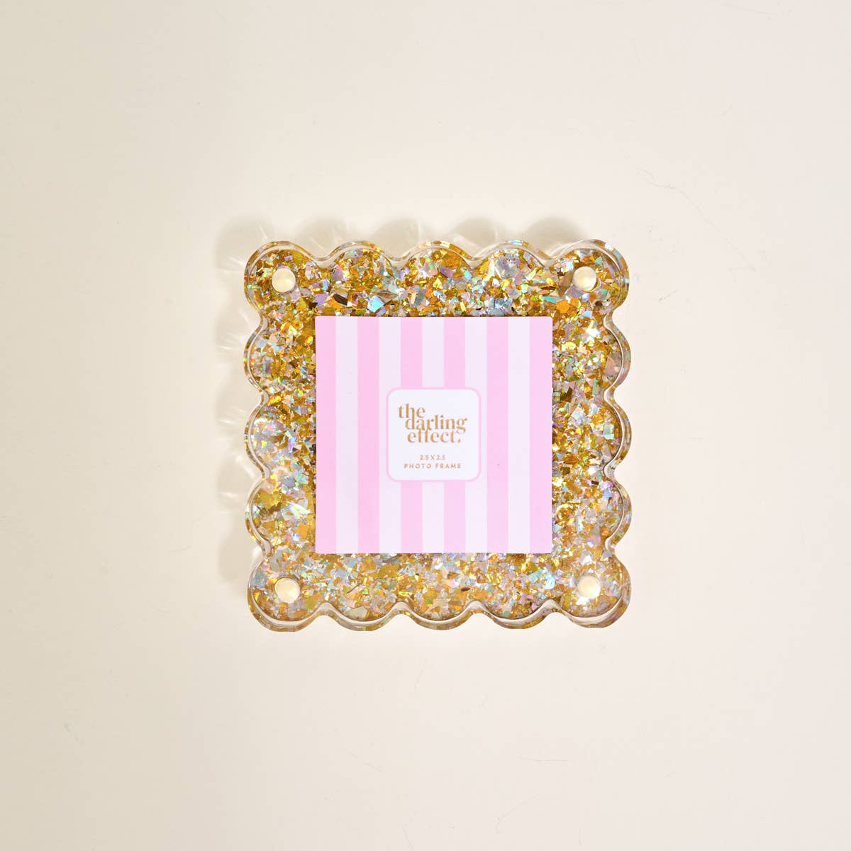 Little Moments Acrylic Picture Frame–Gold Glitter