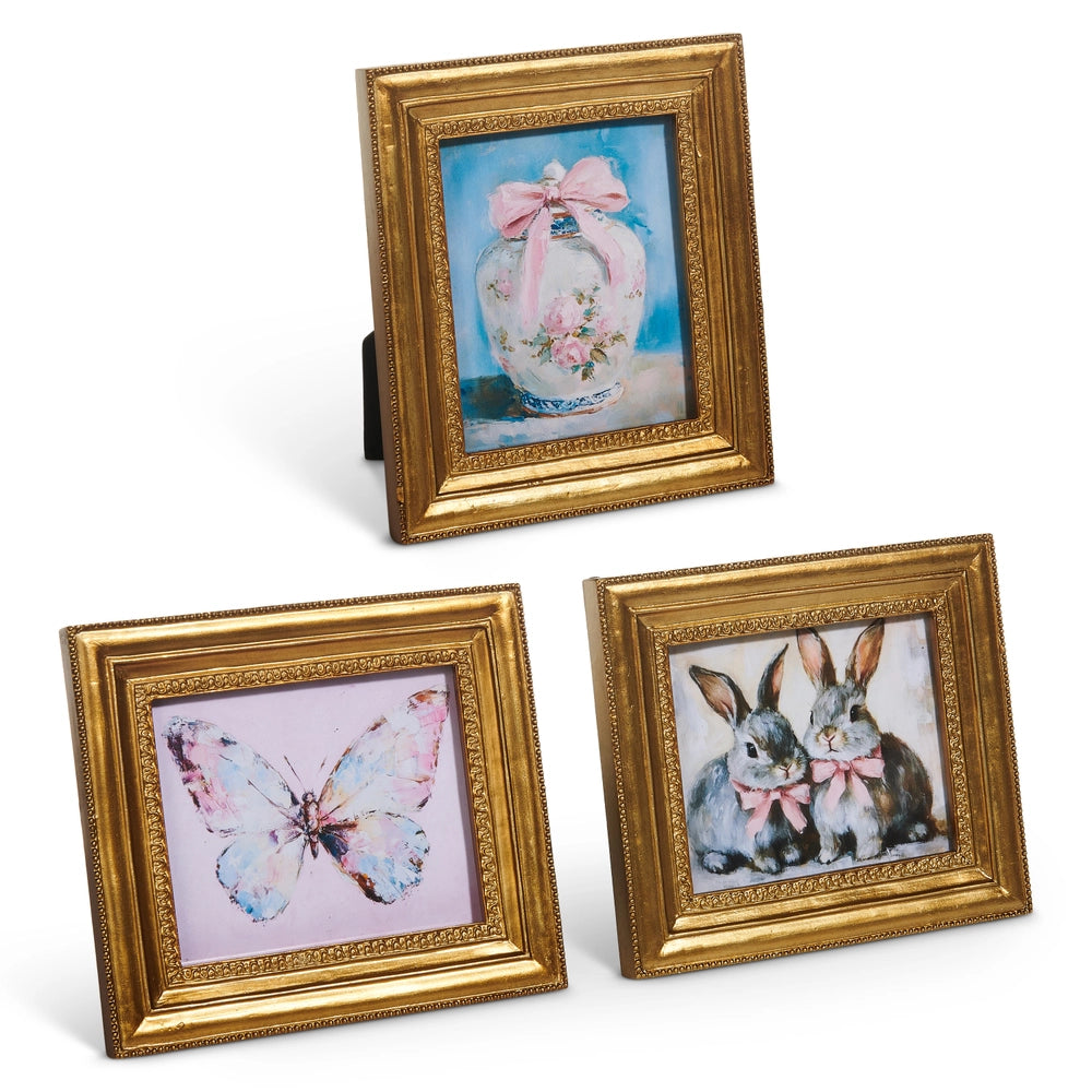 6" Pastel Springtime Framed Art - sold separately