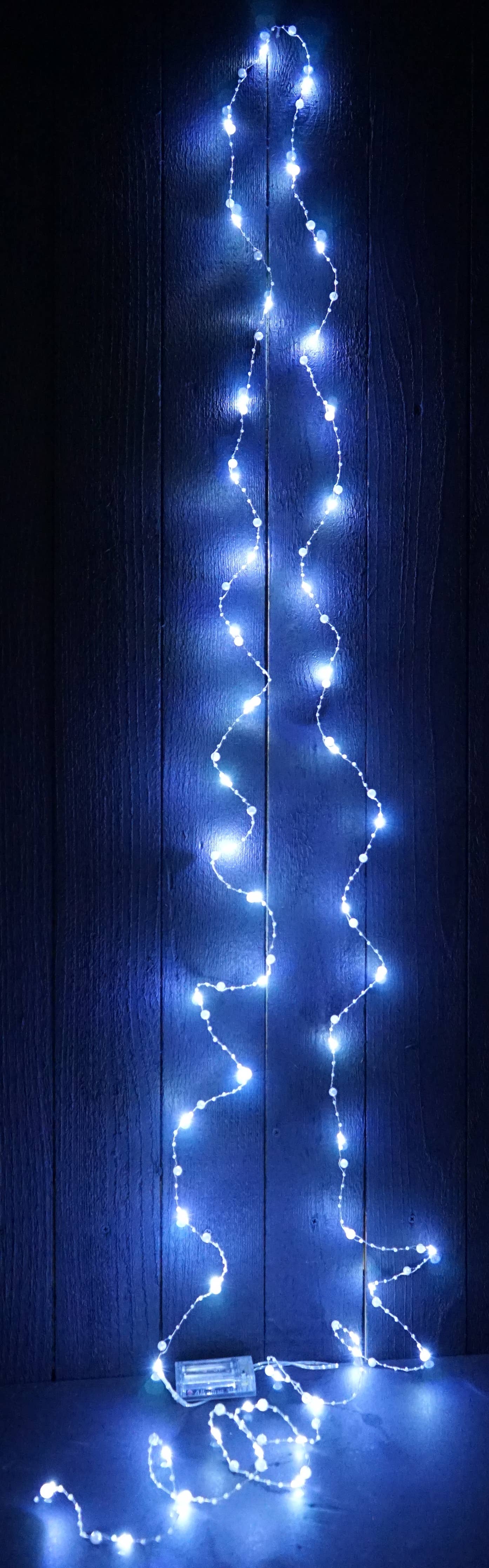 LED Pearl w. buds string light 50lts- Cool White