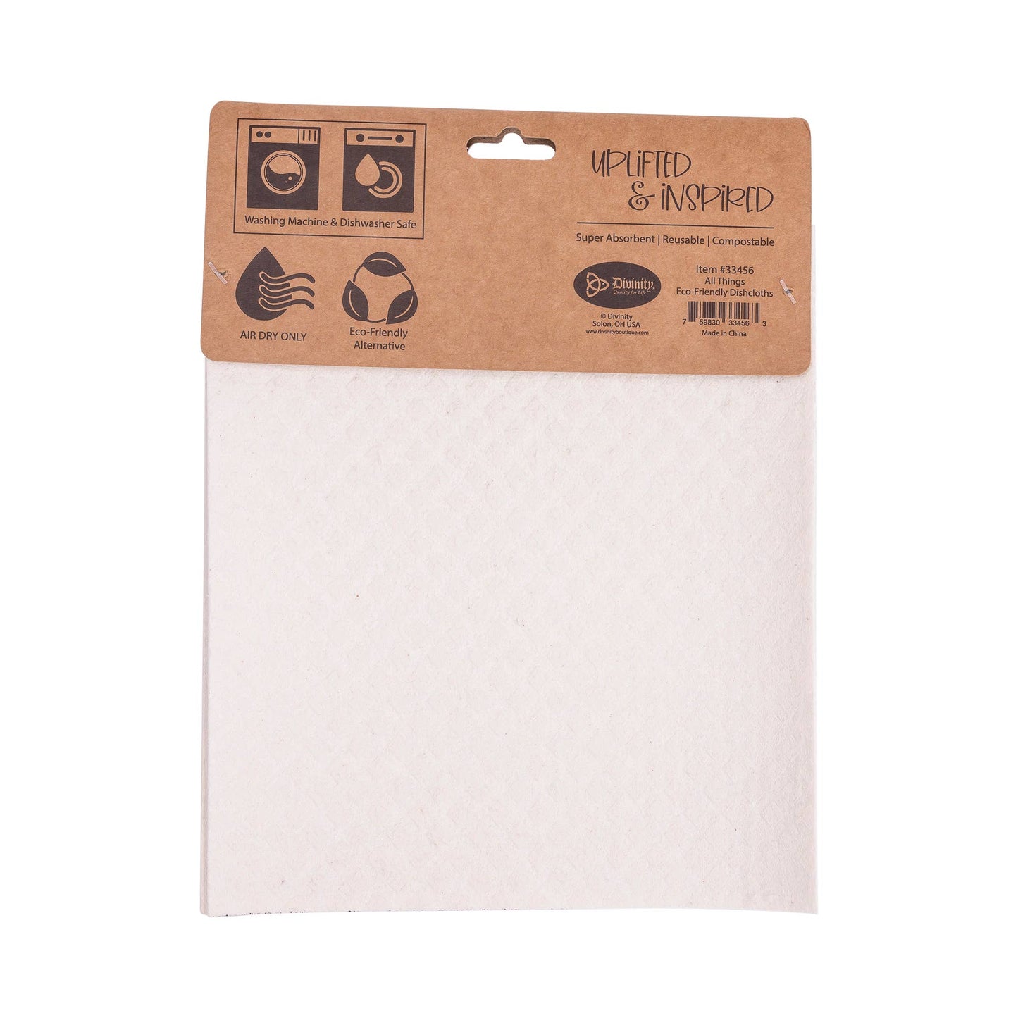 Divinity Boutique - ECO Friendly Dishcloth Set: All Things, Matt 19:26