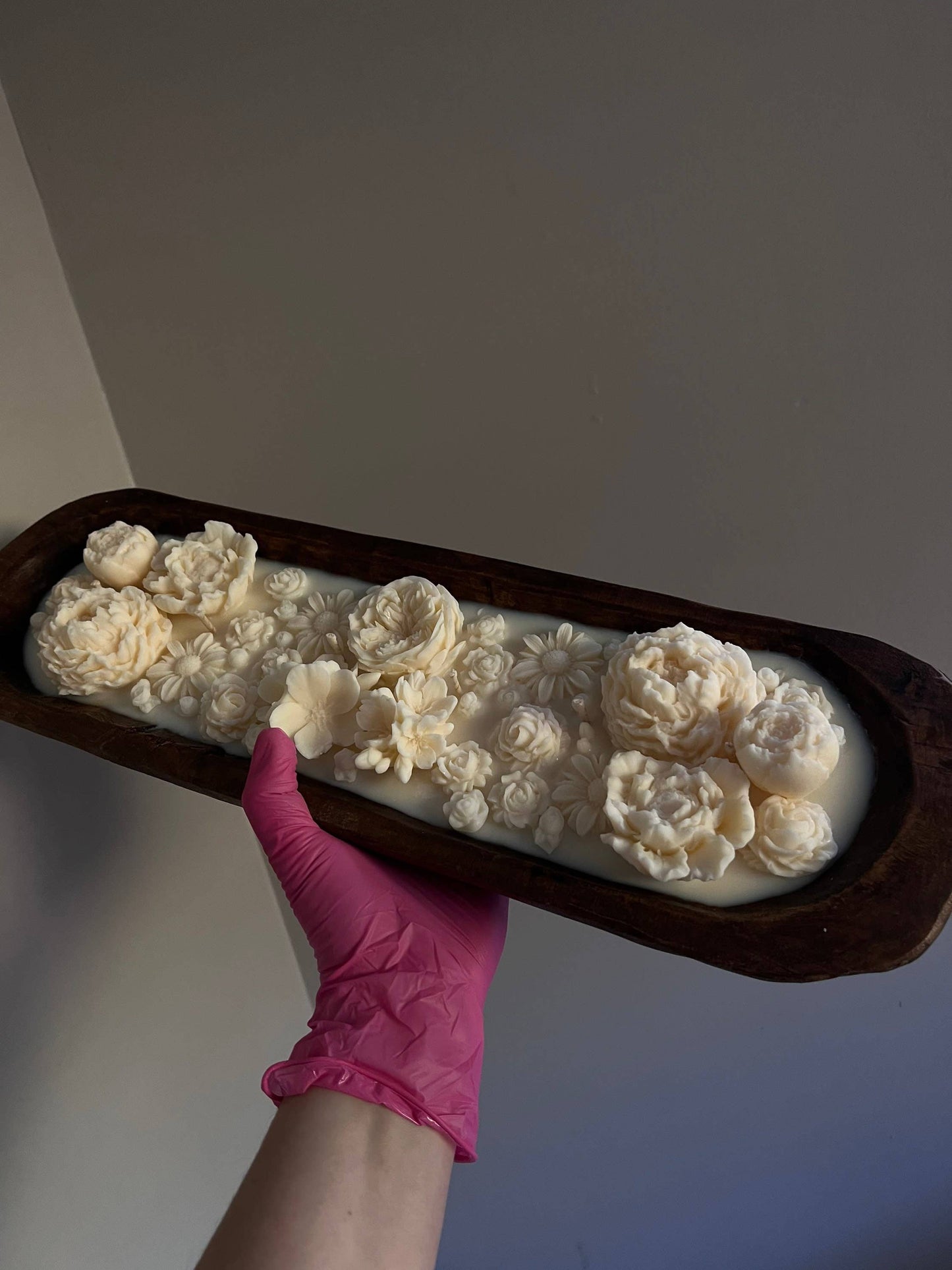 HUGE Flower Candle 28 oz -Dough Bowl Candle 19½" X 5½" X 2"