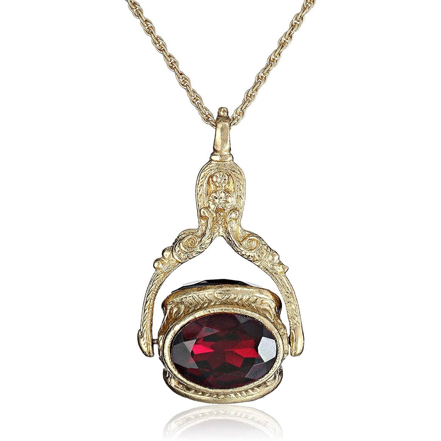 1928 Jewelry - 1928 Jewelry Vintage-Inspired Rotating 3 Sided Crystal