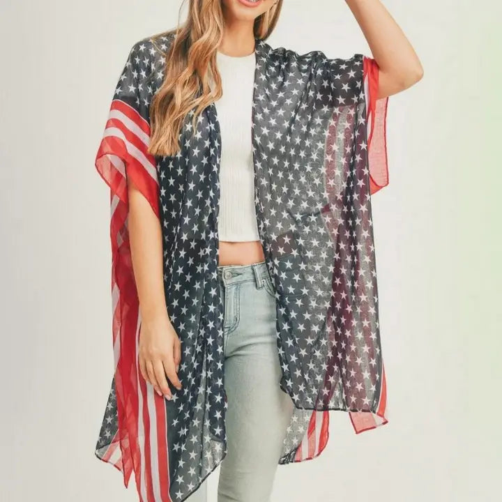 American Flag Kimono