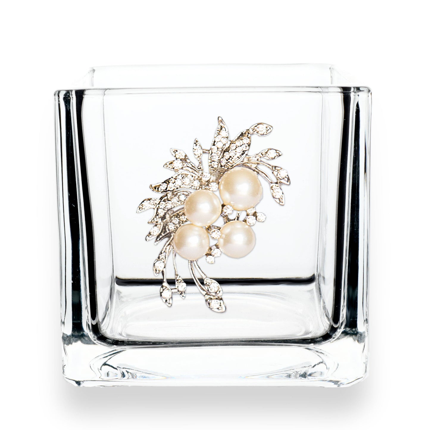 Pearl Bouquet 4" Jewel Candle Holder