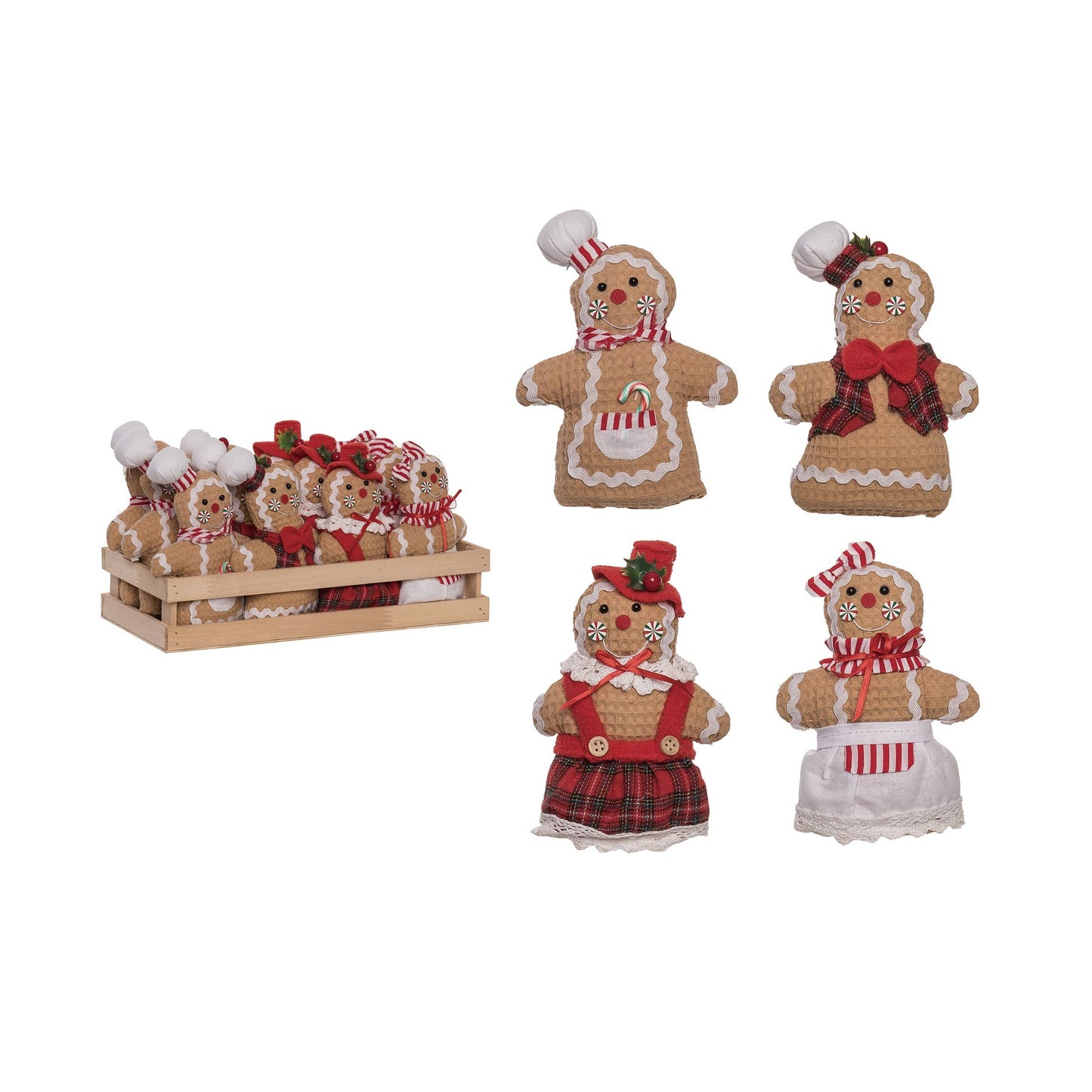 Plush Gingerbread People